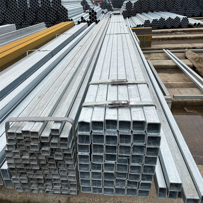 Hardheid Middenhard staal constructie vierkant staal buis 20 mm per kg met gegalvaniseerde coating