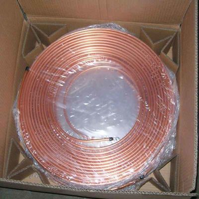 Gepolijste koperen buizen voor airconditioning 1/4' 3/8' 1/2' 3/4' voor koel- en ventilatiesystemen