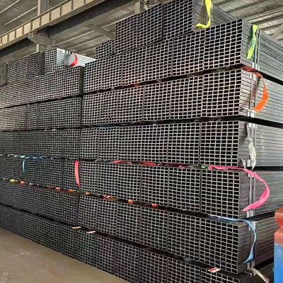 Niet-geoliede gegalvaniseerde coating van roestvrij staal Dunwand Vierkante buis 10 x 20 20x30 mm Rechthoekige holle buisvormige stalen buis
