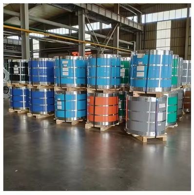 5012 Blauw Geel Wit PPGI spoelen Kleurbedekte stalen spoel met perforatieverwerkingsservice