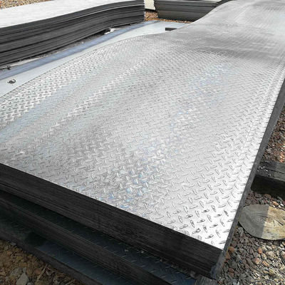 Q235 Q195 A105 A36 St52 Gemiddeld zacht staal 12mm 3mm koolstofstaal patroonplaat voor hoge sterkte Plaat 1000-2000mm Lengte