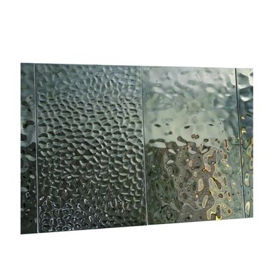 Spiegel Goud Water Effect Roestvrij staal Decoratieve water rimpels Plaat voor 201 304 420J2 317L