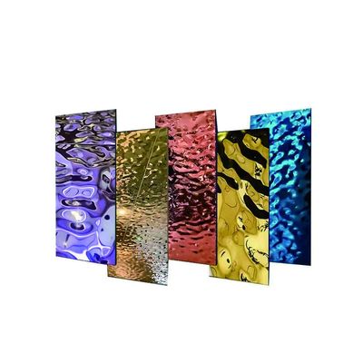 Hoog corrosiebestendig 3 mm warmgewalst kleur watergolf gegolfd roestvrijstalen plaat voor staalprocesservice