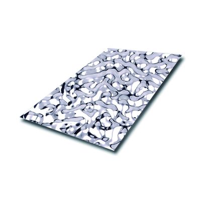 No3 Oppervlakteafwerking Watergolven Decoratieve roestvrij staalplaat Metalen wandpaneel Verwerking Verstrekken van staalprocesdiensten
