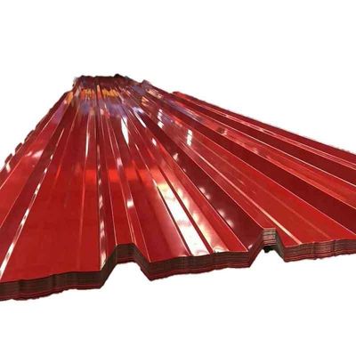 1000-1220 mm Breedte snijservice 3mx1mx0.4mm Kleurbedekte gegolfde ijzeren plaat voor de bouw rechtstreeks
