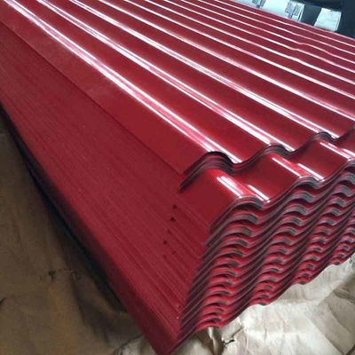 Breedte 700-2000mm Volhard 18 Gauge Kleurbedekte PPGI PPGL Staalplaat voor gegolfde daktegel Zhongyu