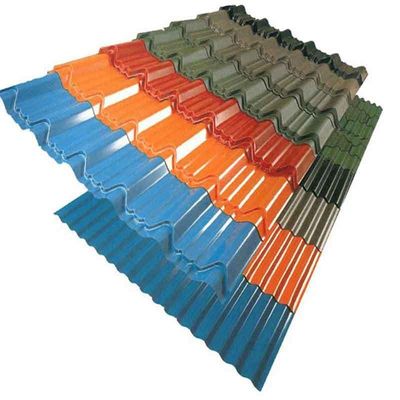 Breedte 700-2000mm Volhard 18 Gauge Kleurbedekte PPGI PPGL Staalplaat voor gegolfde daktegel Zhongyu