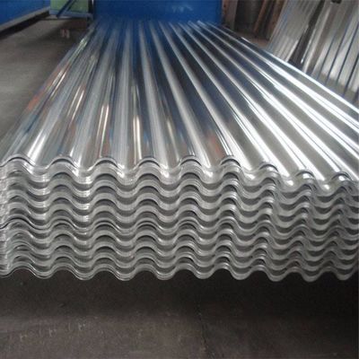 Decoiling 0,4 mm 24 Gauge gegalvaniseerd 4ft x 16ft 35 Plaat ijzer platen golfmatig stalen tegels schud dak dak metalen panelen