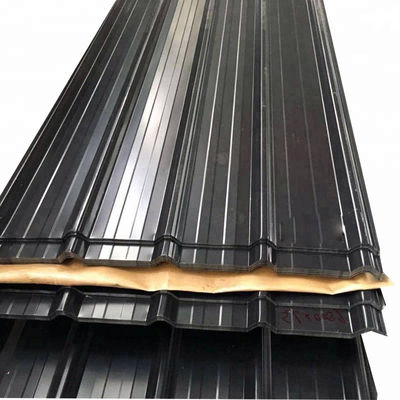 Decoiling 0,4 mm 24 Gauge gegalvaniseerd 4ft x 16ft 35 Plaat ijzer platen golfmatig stalen tegels schud dak dak metalen panelen