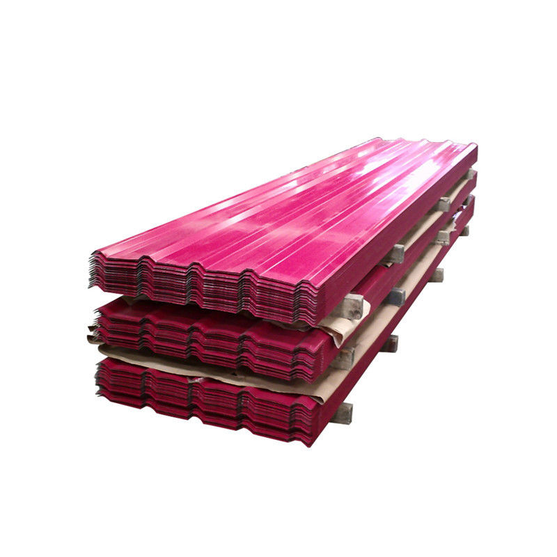 Gepersonaliseerde kleur Ral kleur 1 mm 2 mm 4 x 8 voet gegalvaniseerde metalen gegolfde stalen dakplaten voor metalen bouwmaterialen