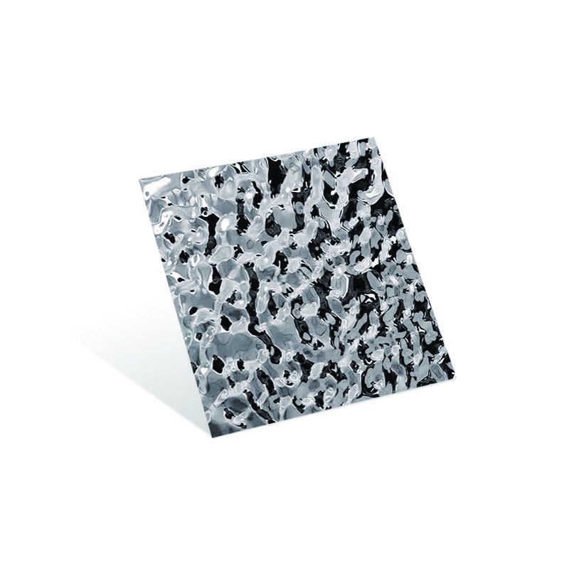 ASTM-standaard warmgewalste 1 mm-5 mm gegolfde roestvrijstalen plaat in watergolfpatroon kleurrijke roestvrijstalen platen