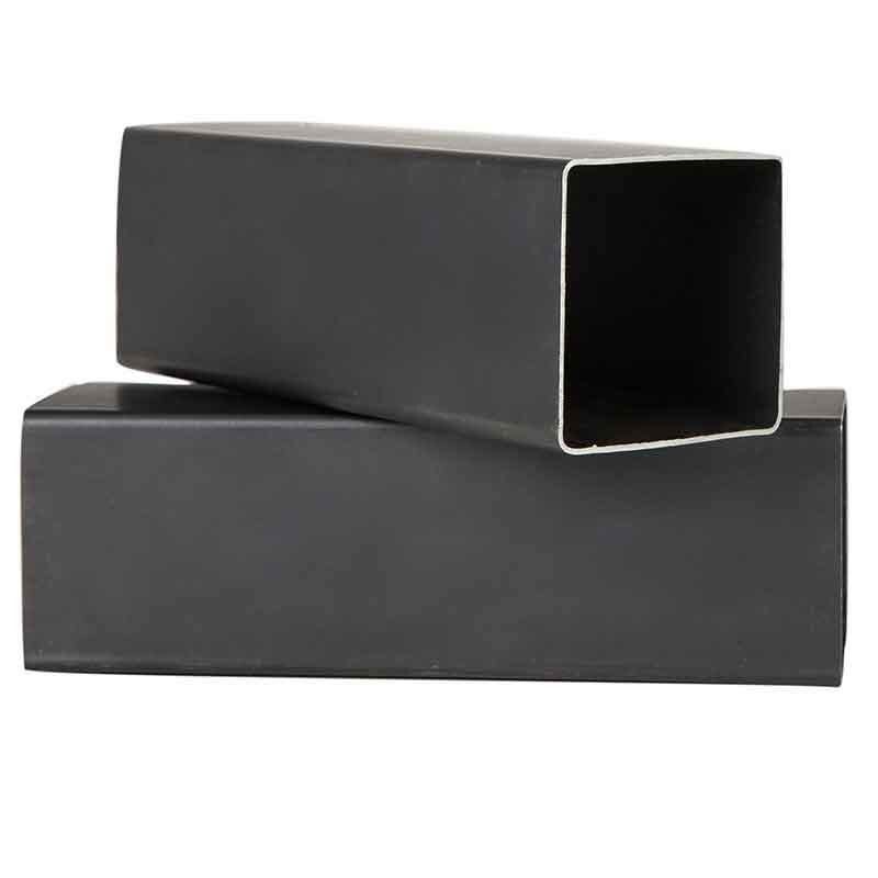 11 Gauge Carbon Black Steel Square Tube Shelf Fence Ontwerpen met tolerantie van ± 1% in zwart